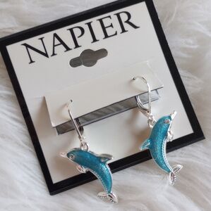 Napier Ocean Dolphin Earrings
